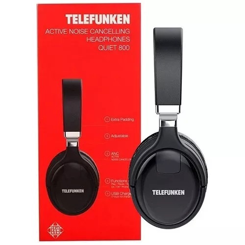 Auriculares Bluetooth Telefunken H-800ANC con Cancelación Activa de Ruido Over  Ear