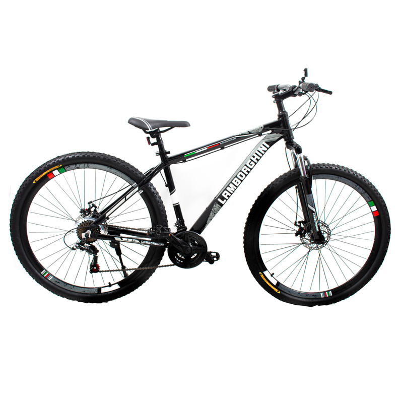 Bicicleta Mountain Bike R29 Lamborghini 21 Cambios Shimano Negro - Dencar  Bicicletas - Megatone