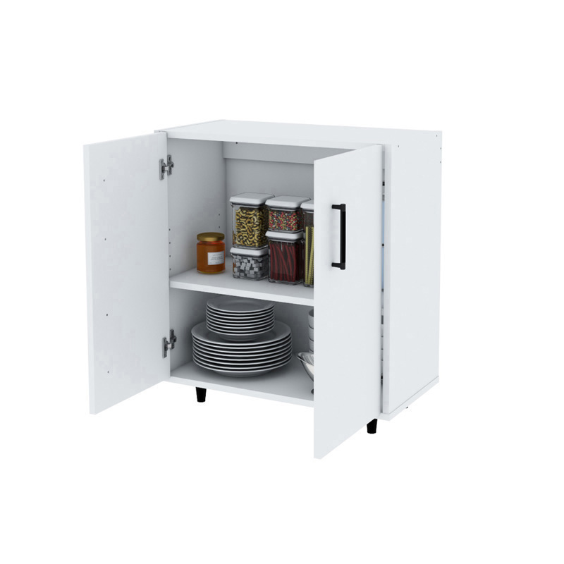 Mueble organizador en cocina.