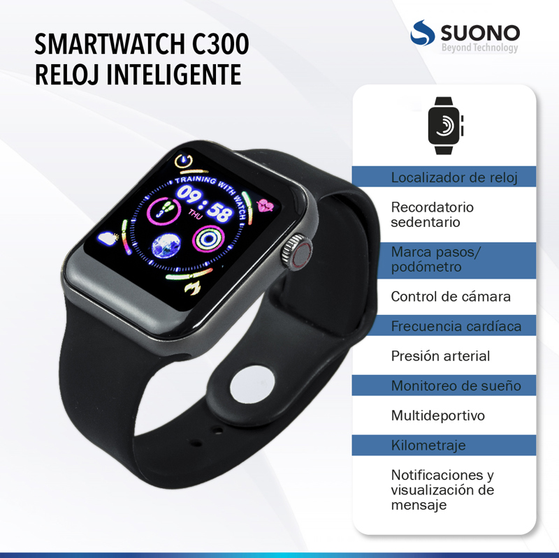 Reloj inteligente SmartWatch Suono - TecnoFe Soluciones Informáticas