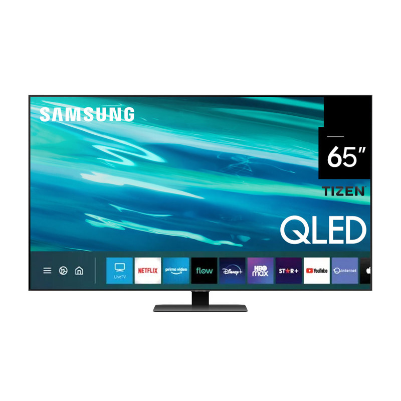 Samsung Smart TV de 65 pulgadas Serie QLED Q80A – 4K UHD Direct Full Array  Quantum HDR 12x con Alexa incorporada (QN65Q80AAFXZA, modelo 2021)