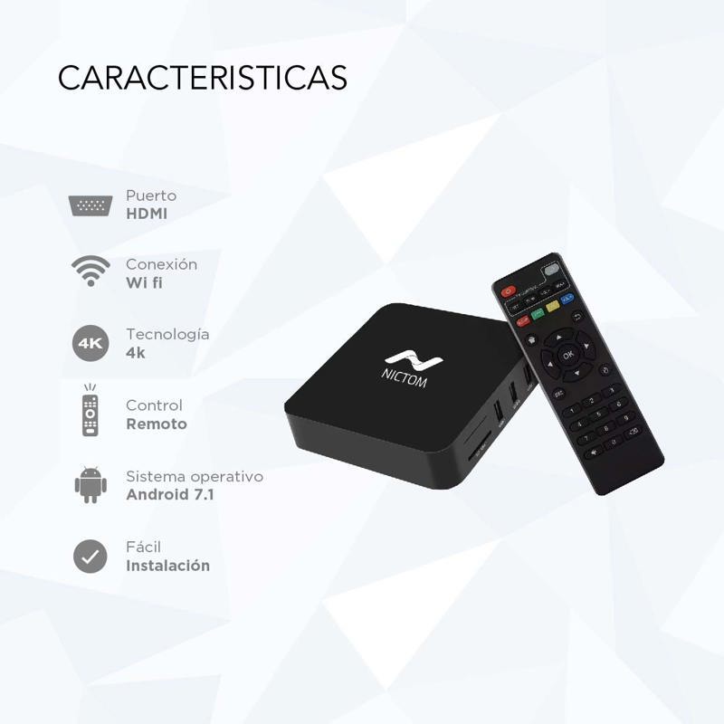 Convertidor Smart Tv Box 2gb Ram 4k Android IOS Netflix Series +