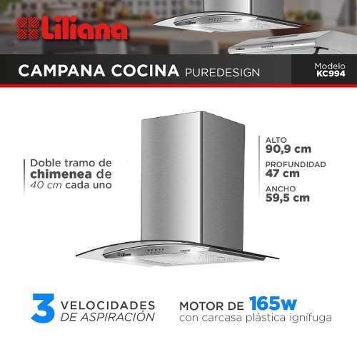 CAMPANA DE COCINA PUREDESIGN  Liliana - Electrodomésticos para tu vida