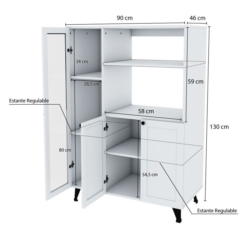 Organizador Simple x 4 Canastos – Mueblecity