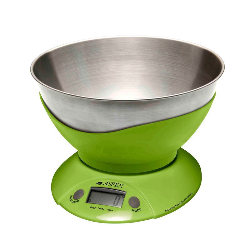 Balanza de cocina digital Aspen EK3555 Verde ASPEN BALANZAS