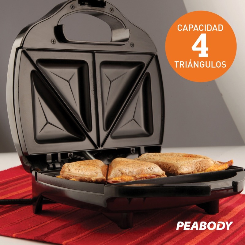 SANDWICHERA ELÉCTRICA 5 EN 1 PEABODY- 20% OFF EXCLUSIVO EN 3 CUOTAS SIN  INTERÉ