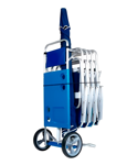 Carrito Mesa Plegable Porta Sillas Aluminio Mor 2495 Azul