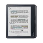 eReader Kobo Libra Colour de 7 pulgadas, antideslumbrante, impermeable, negro