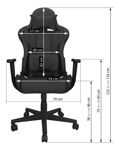 Silla Gamer NEGRA NightForce NF170. Reclinable. Ergonómica. 180 Giratoria