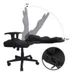 Silla Gamer NEGRA NightForce NF170. Reclinable. Ergonómica. 180 Giratoria