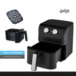  Freidora Overtech Electrica Sin Aceite De Aire 1400W. 4 Litros Air Fryer Ov-104