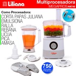 Multiprocesadora Liliana Megapros Am740 C/ Licuadora 2 Veloc  