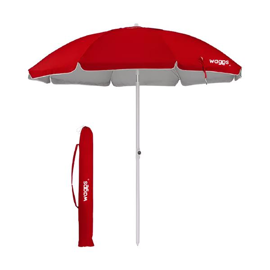 Sombrilla Playera Grande  Roja Reclinable Aluminizad...