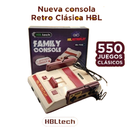 Nueva Consola Retro Clasica Hbl 550 Juegos Clasicos