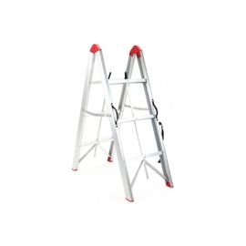 Escalera Aluminio Plegable Ultra Compacta 3 Escalone...