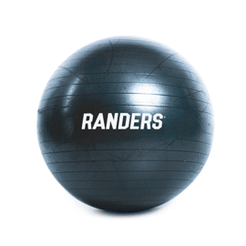 Pelota De Yoga  Negra 65Cm Con Inflador Arg074