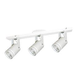 Aplique De Techo Cily Eco 3 Luces Riel Blanco 