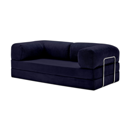 Sillon Teddy 100X200x40  Color Azul