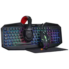 Combo Gamer Nkb403 4 En 1 Teclado, Mouse, Auriculare...