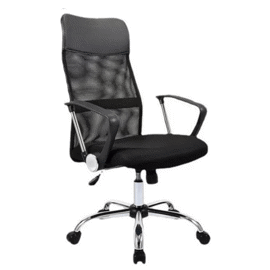 Silla De Oficina  Ergonomica Negra Premium Metalica ...