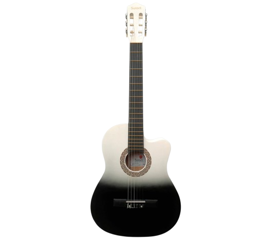 Set De Guitarra Electroacústica  Ac001l39 Black & Wh...