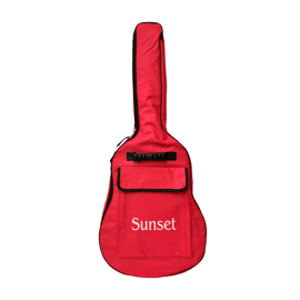 Funda Guitarra Acústica  Ab2741 Impermeable Roja