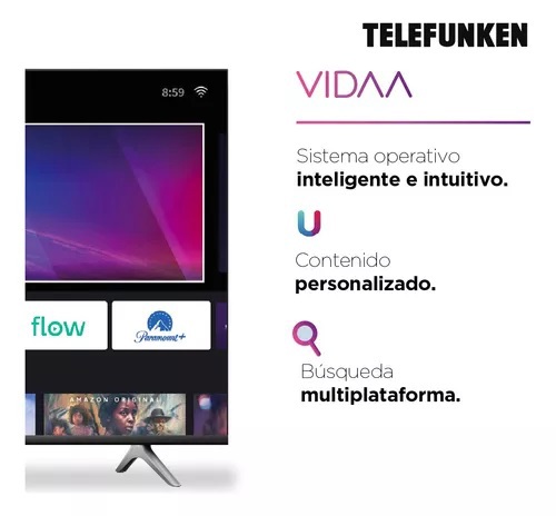 Smart Tv Led Hd 32 Pulgadas Telefunken Vidaa Tk3223h5 Wifi Telefunken Tv Led 26 A 32p Smart 3639