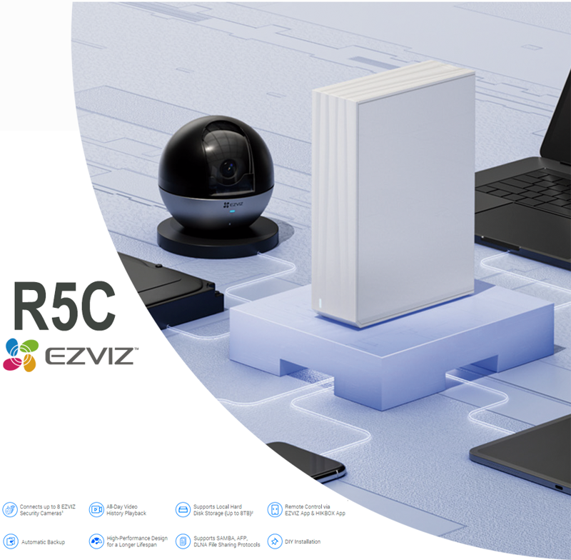 Ezviz Video Box R5c Hasta 8 Cámaras de Seguridad con 8 TB - EZVIZ ...