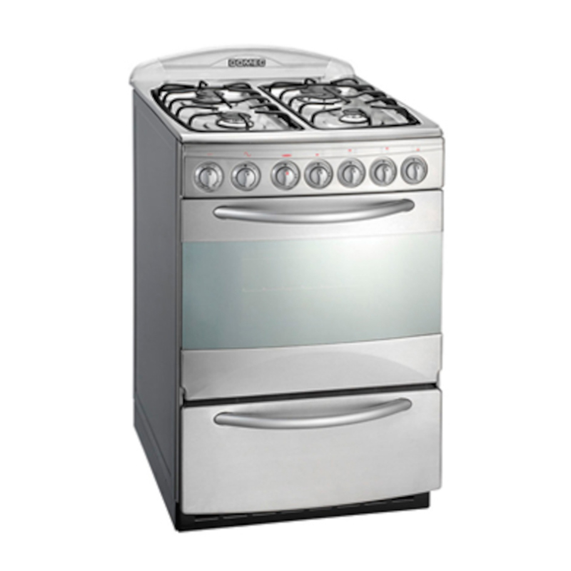 Cocina Domec Cxnv Multigas Ancho 56 Cms Luz Enc Eléctrico Autolimpiante Acero Inoxidable 5764