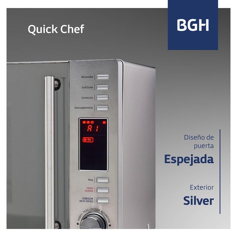 Microondas TriFunción BGH 30 Lts. B330DSS9 - BGH COCINAS MICROONDAS ...