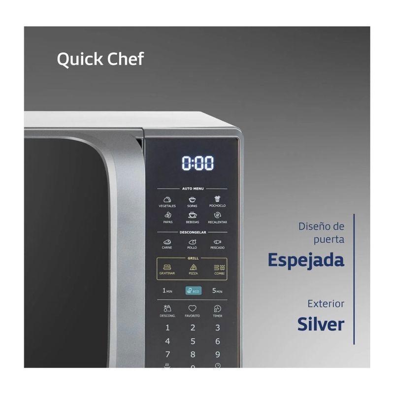 MICROONDAS BGH B120DS20 - GRIS 20LTS DIGITAL (PNH048669) - BGH COCINAS ...