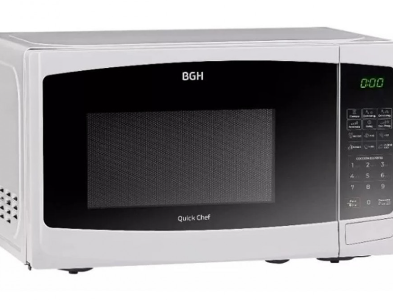 Microondas Quick Chef BGH B228DB9 Grill 28lts Blanco - BGH COCINAS ...