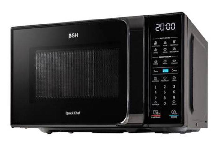 Microondas Quick Chef BGH B120DN20 Digital 20lts Negro - BGH COCINAS ...