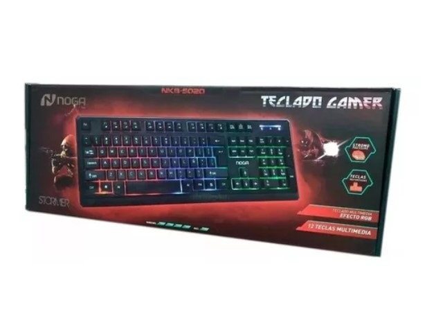 Teclado Gamer Noga Stormer Nkb 5020 Retroiluminado Usb Gtia Noga