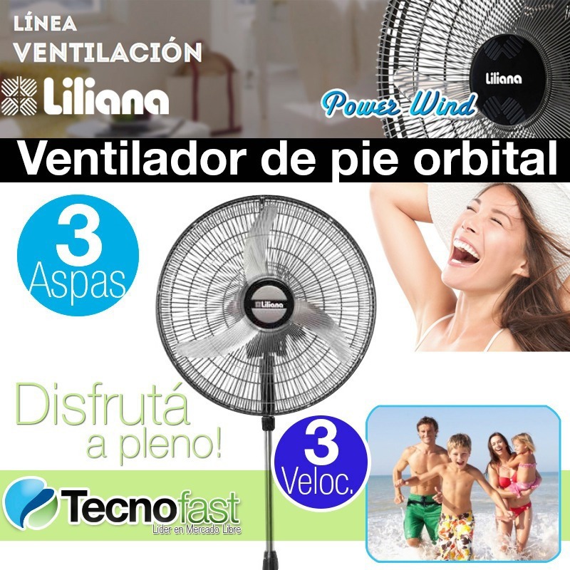 Ventilador De Pie Liliana Orbital 20 Con Repeler Vpm2016 - LILIANA ...