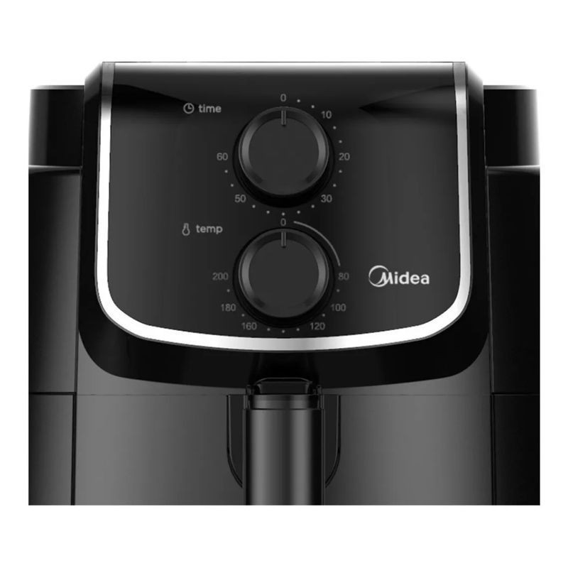 Freidora De Aire Air Fryer Midea 4 Lts Negra Mecánica AF-M140BAR1 ...