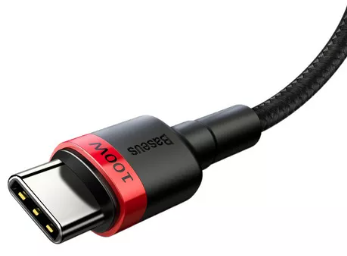 Cable Tipo-c 100w Carga Rapida 2m Negro y Rojo Baseus - BASEUS CABLES Y ...