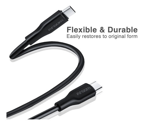 Cable Argomtech Usb-c A Usb-c 1,8 Metros Tipo C Dura Flex - ARGOMTECH ...