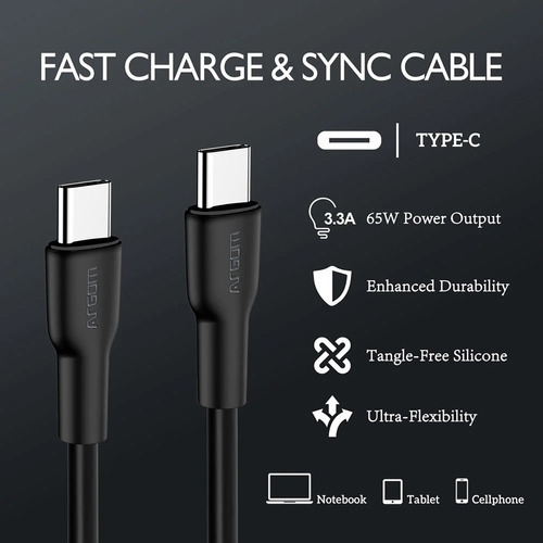 Cable Argomtech Usb-c A Usb-c 1,8 Metros Tipo C Dura Flex - ARGOMTECH ...